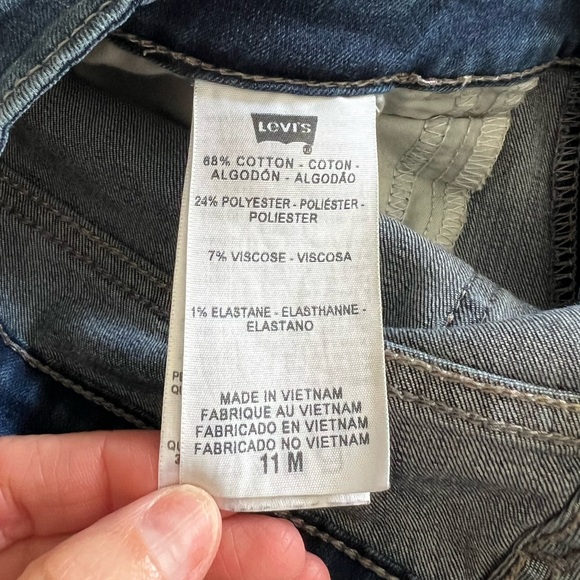 Levi's 535 Skinny Mid-Rise Stretch Leggings size 11M - Picture 8 of 8